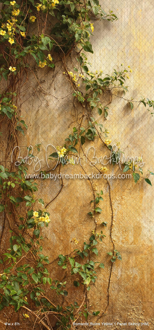 Romantic Ruins Yellow 1 Panel Skinny (HM)