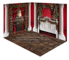 Fabric Room A Royal Christmas Dream Window + A Royal Christmas Dream Queen Headboard + Archer Tiles