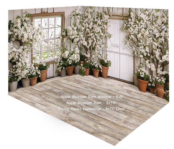 Fabric Room Apple Blossom Barn Window + Apple Blossom Barn + Erving Planks Horizontal