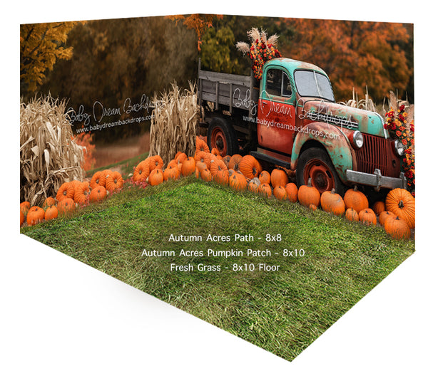 Fabric Room Autumn Acres Path + Pumpkin Patch + Fresh Grass