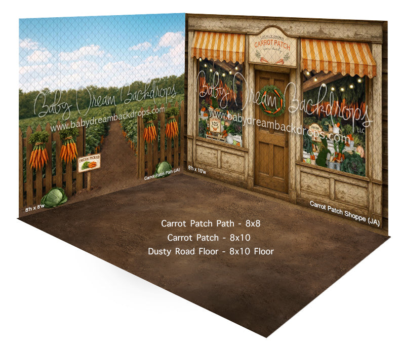 Room Carrot Patch Path + Carrot Patch + Dusty Road