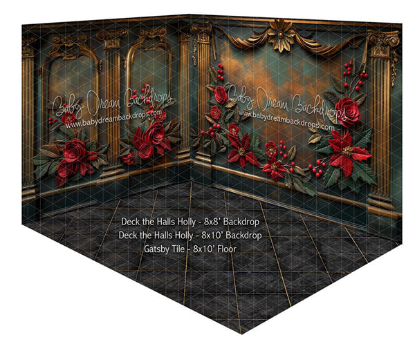 Fabric Room Deck the Halls Holly + Deck the Halls Holly + Great Gatsby