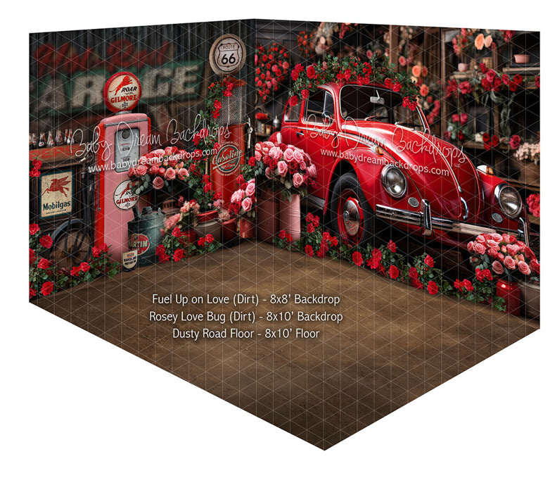 Room Fuel Up on Love (Dirt) + Rosey Love Bug (Dirt) + Dusty Road Floor