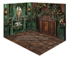 Room Green Dream Pine Window + Green Dream Pine Queen Headboard + Archer Tiles