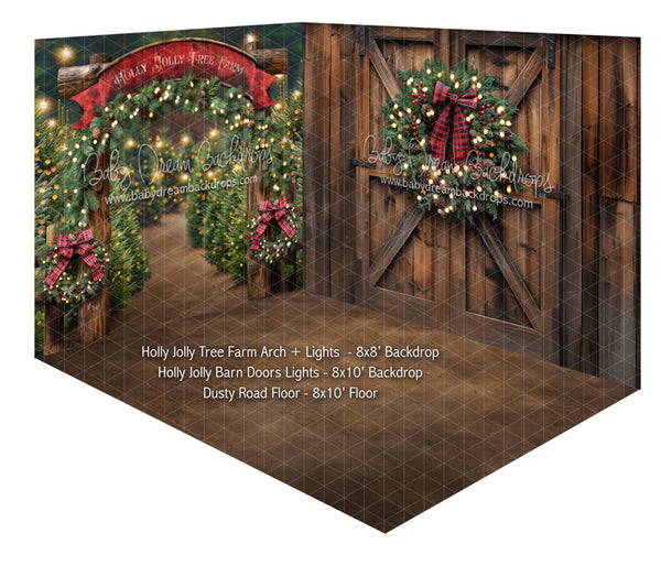 https://dl.dropboxusercontent.com/scl/fi/ld938gwx4tgyn0ixfomg8/Room-Holly-Jolly-Tree-Farm-Arch-Lights-Holly-Jolly-Barn-Doors-Lights-Dusty-Road-Floor-WEB.jpg?rlkey=mg2dyel9im8o2ea41x6vrhwj5&st=5yuwiuy9&dl=0