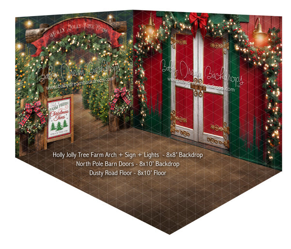 https://dl.dropboxusercontent.com/scl/fi/ev3hcxpzlhpwaof8ee9rv/Room-Holly-Jolly-Tree-Farm-Arch-Sign-Lights-North-Pole-Barn-Doors-Dusty-Road-Floor-WEB.jpg?rlkey=iwbmffk7mybsjw57vdmtspz2n&st=e3ivn2f8&dl=0