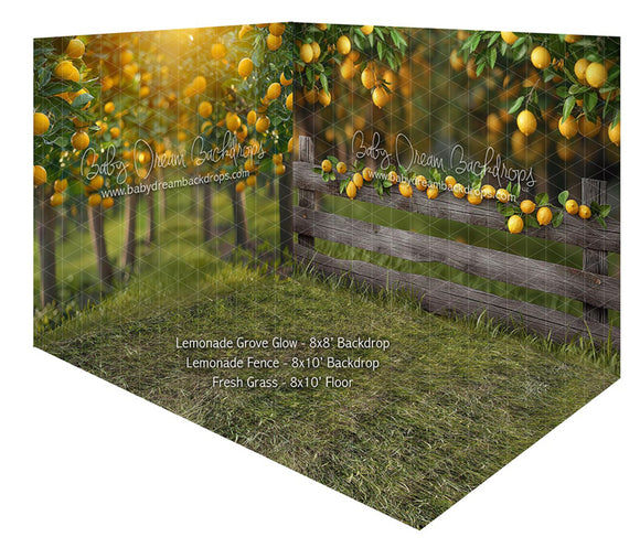 Room Lemonade Grove Glow + Lemonade Fence + Fresh Grass