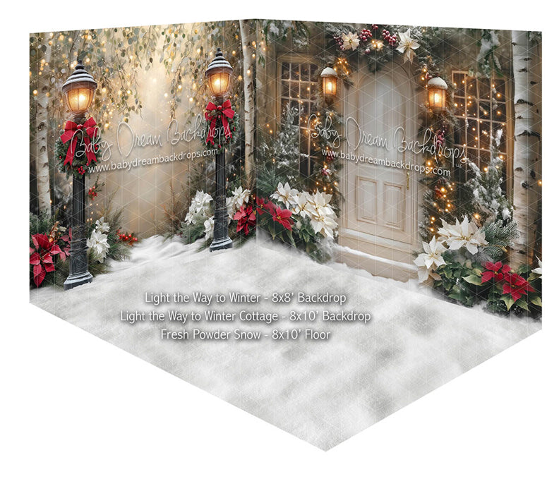 Room Light the Way to Winter + Light the Way to Winter Cottage + Fresh Powder Snow