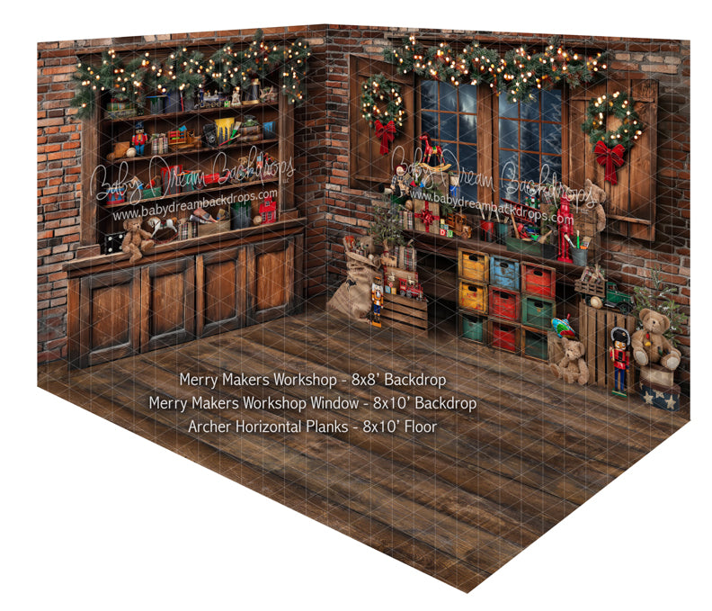 Room Merry Makers Workshop + Merry Makers Workshop Window + Archer Horizontal Planks