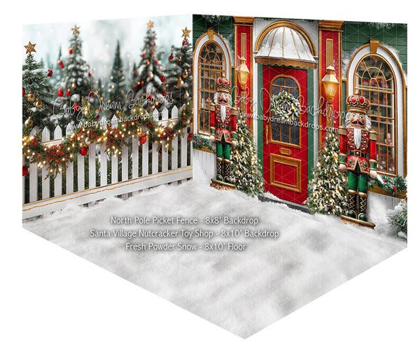 https://dl.dropboxusercontent.com/scl/fi/s1a5lxm92ljzcttr6xbo4/Room-North-Pole-Picket-Fence-Santa-Village-Nutcracker-Toy-Shop-Fresh-Powder-Snow-WEB.jpg?rlkey=bf9udx87eix2jslgavev8cyqw&st=sjwc70g9&dl=0