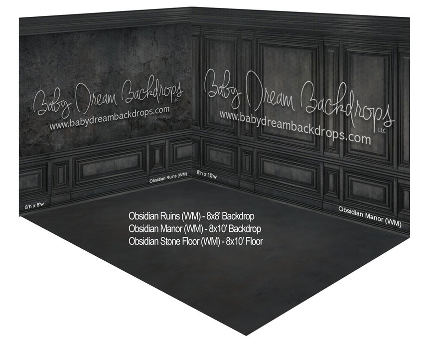 Fabric Room Obsidian Ruins + Obsidian Manor + Obsidian Stone Floor