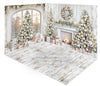 Fabric Room Pastel Holiday Haven Window + Tree + Pastel Holiday Haven + Tahoe Planks