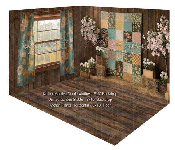 Room Quilted Garden Stable Window + Quilted Garden Stable + Archer Planks Horizontal