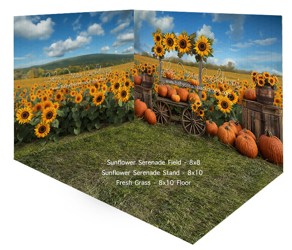 Fabric Room Sunflower Serenade Field + Stand + Fresh Grass