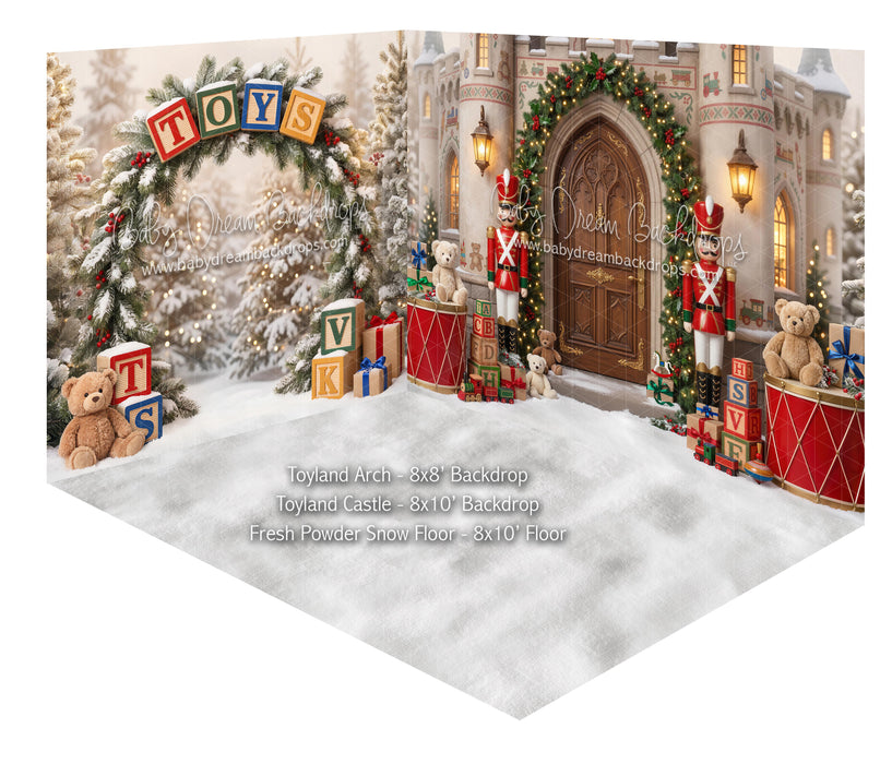 Fabric Room Toyland Arch + Toyland Castle + Fresh Powder Snow Floor