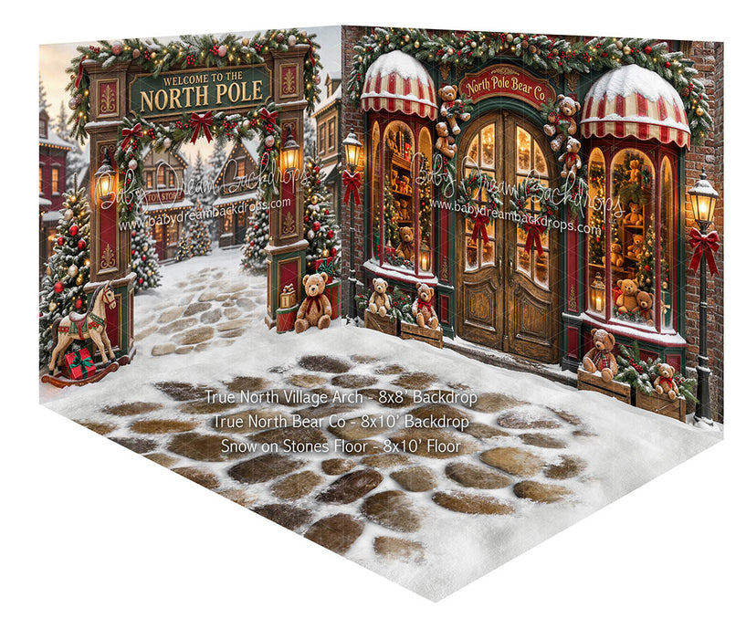 Room True North Village Arch + True North Bear Co + Snow on Stones Floor
