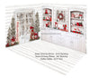 Simple Christmas Kitchen and Simple Christmas Window Fabric Room