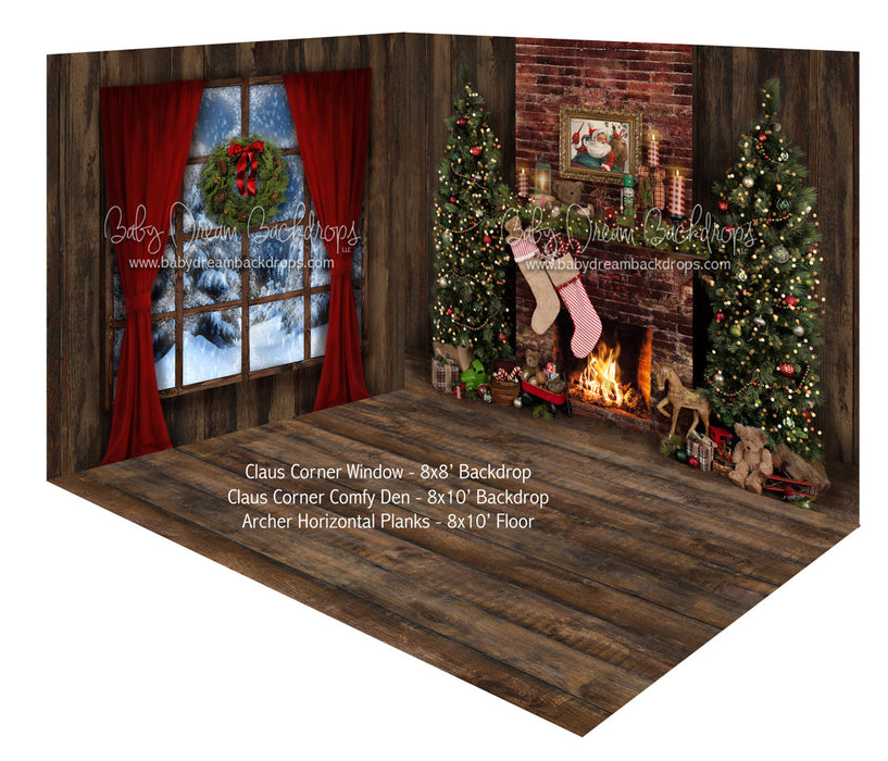 Claus Corner Window and Comfy Den Fabric Room