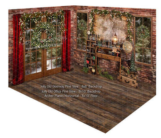 Room Jolly Old Doorway Pine View + Jolly Old Office Pine View + Archer Planks Horizontal (JA)