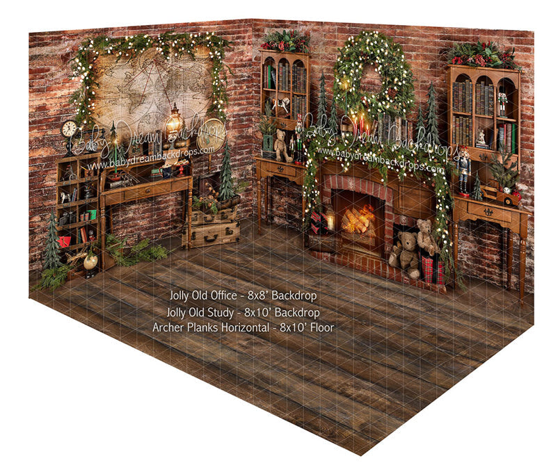 Room Jolly Old Office + Jolly Old Study + Archer Planks Horizontal (JA)
