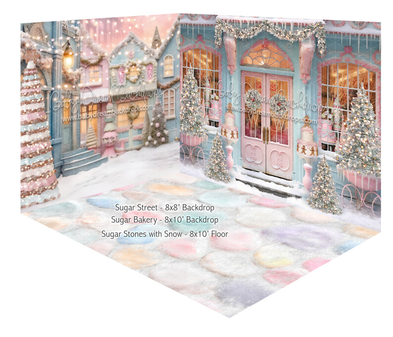 Room Sugar Street and Sugar Bakery and Sugar Stones with Snow (JA)
