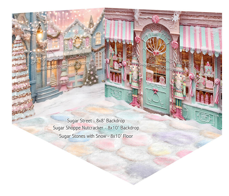 Room Sugar Street and Sugar Shoppe Nutcracker and Sugar Stones with Snow (JA)