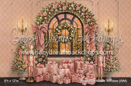 Rosey Christmas Window (WM)