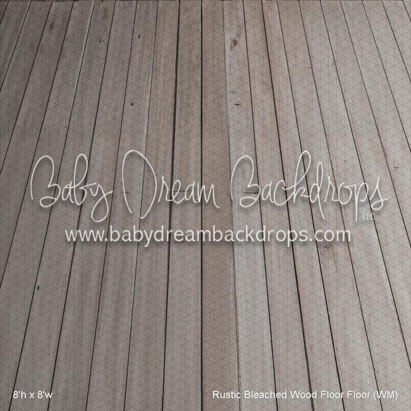 Rustic Bleached Wood Fabric Floor Fabric Floor (WM)