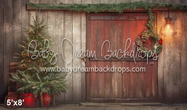 Rustic Christmas Barn (WM)