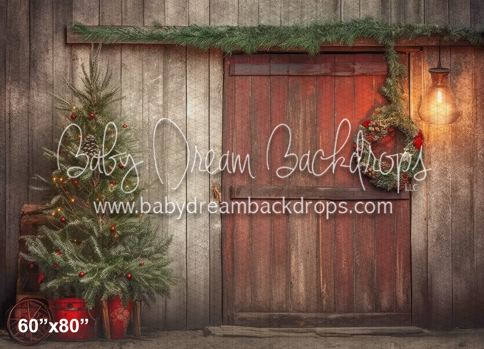 Rustic Christmas Barn (WM)