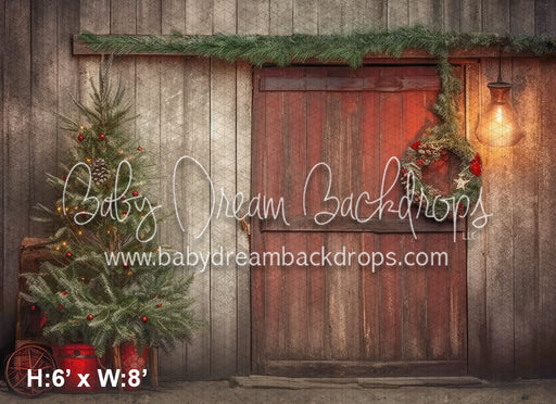 Rustic Christmas Barn (WM)