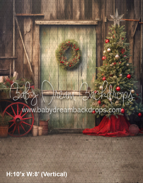 Rustic Christmas Barn II (WM)