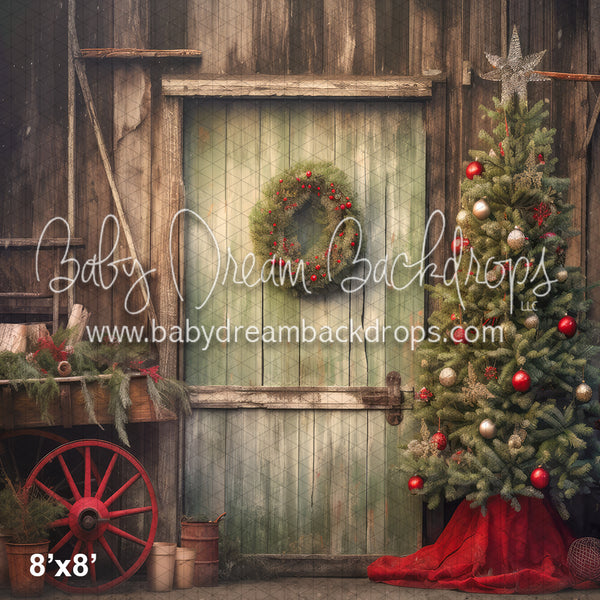 X Drop Rustic Christmas Barn II (WM)