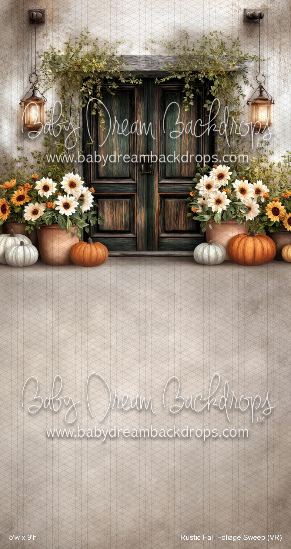 Rustic Fall Foliage Sweep (VR) — Baby Dream Backdrops