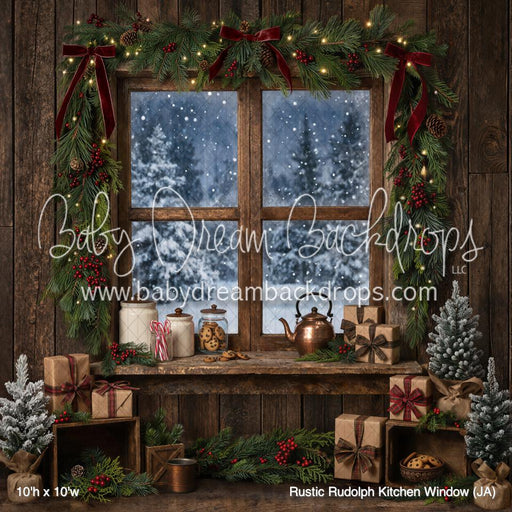 Rustic Rudolph Kitchen Window (JA)