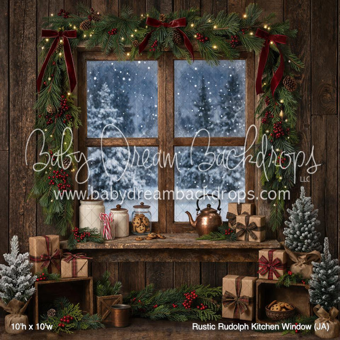 Rustic Rudolph Kitchen Window (JA)