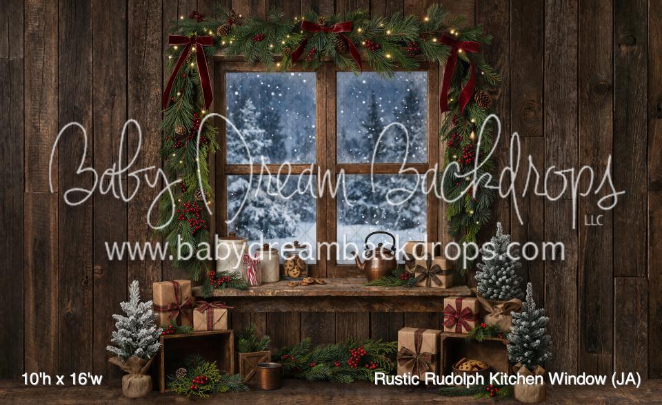 Rustic Rudolph Kitchen Window (JA)