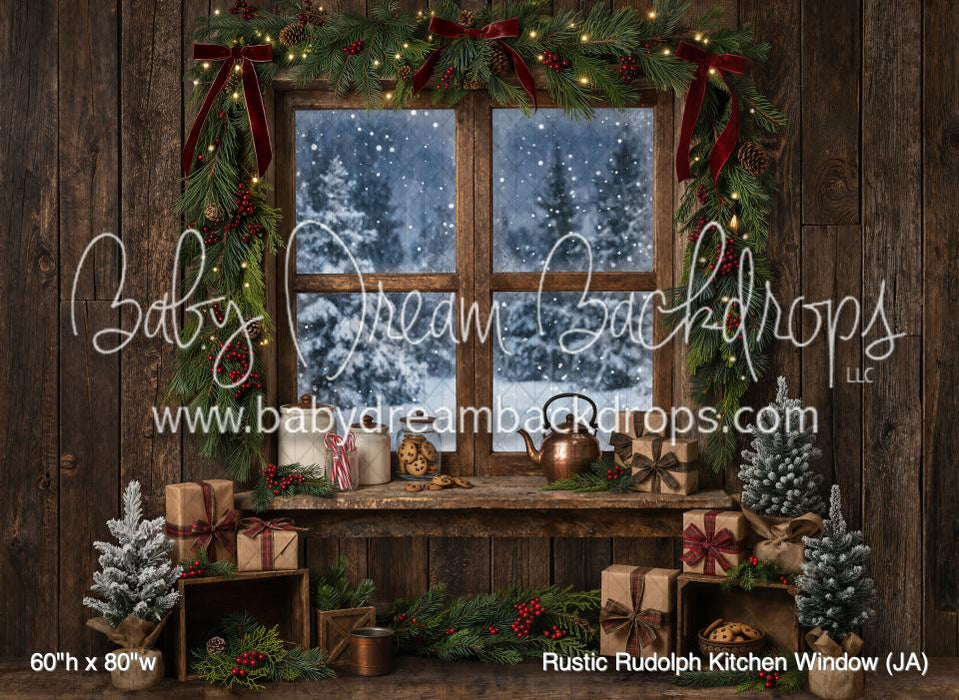 Rustic Rudolph Kitchen Window (JA)