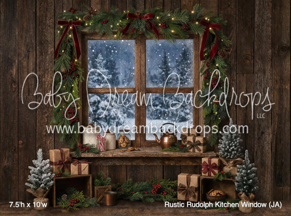 Rustic Rudolph Kitchen Window (JA)