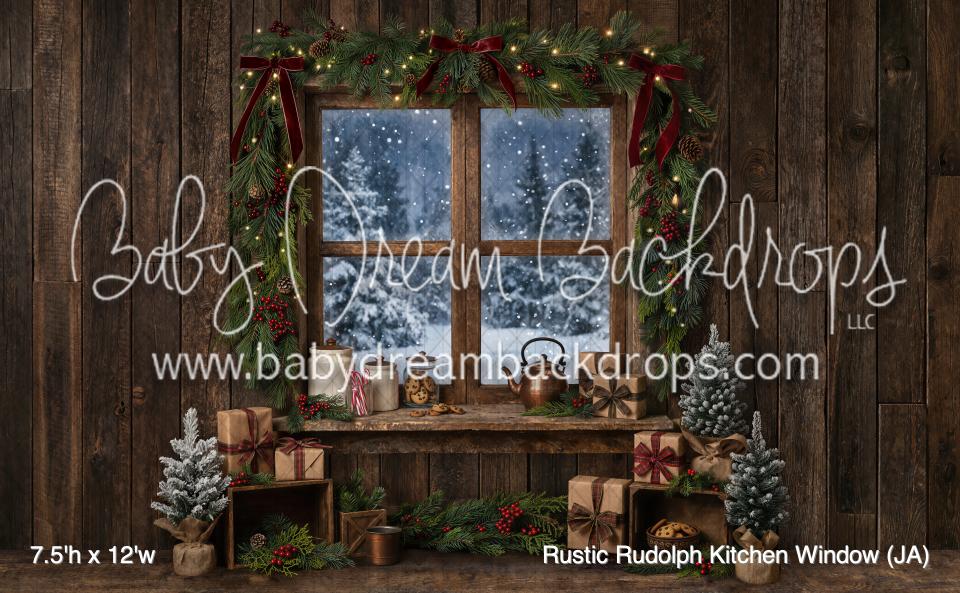 Rustic Rudolph Kitchen Window (JA)