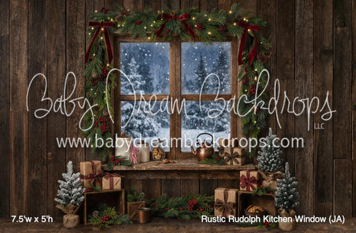 Rustic Rudolph Kitchen Window (JA)