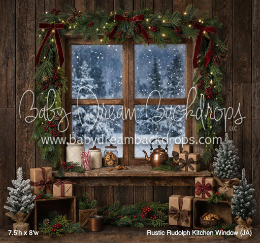 Rustic Rudolph Kitchen Window (JA)