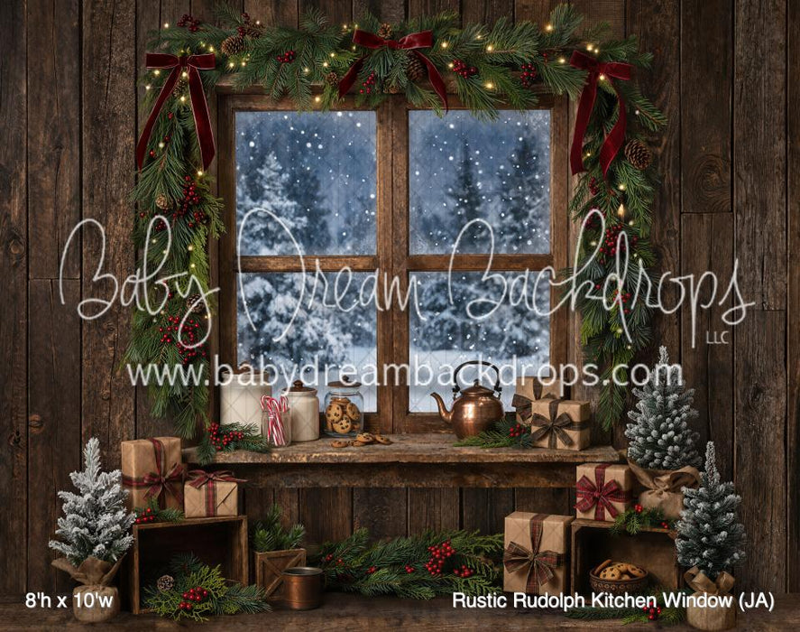 Rustic Rudolph Kitchen Window (JA)