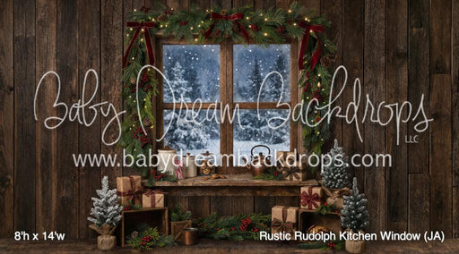 Rustic Rudolph Kitchen Window (JA)