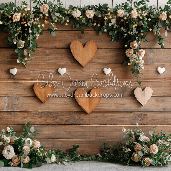 X Drop Rustic Valentine Wall (JA)