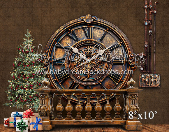 SANTA'S WORKSHOP CLOCK with Tree 24 (VR)