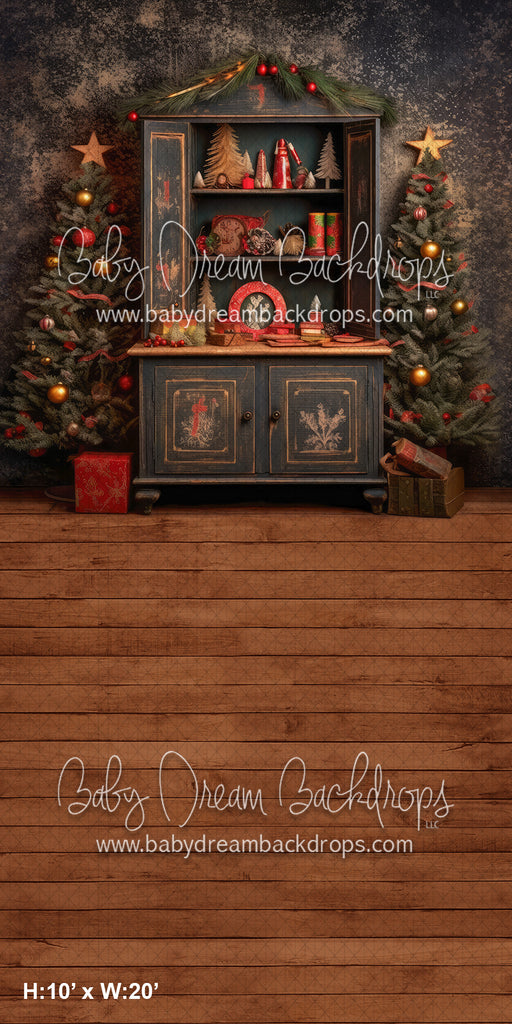 SWEEPS Rustic Christmas Cabinet (WM)