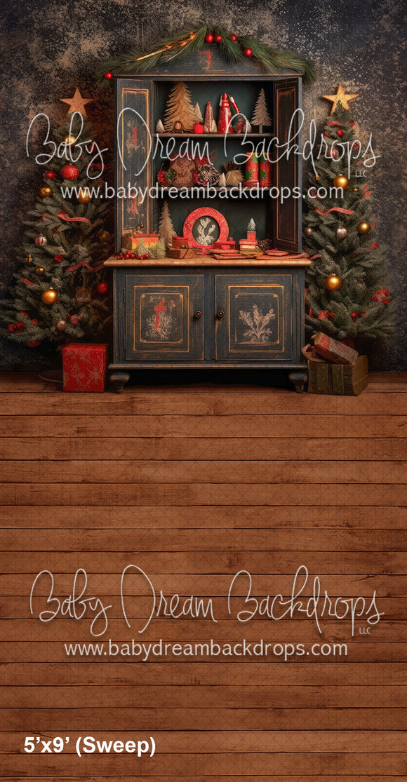 SWEEPS Rustic Christmas Cabinet (WM)