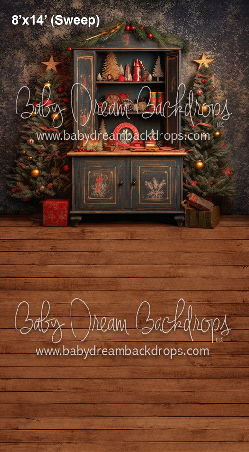 SWEEPS Rustic Christmas Cabinet (WM)