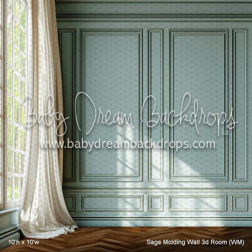 Sage Molding Wall 3d Room (WM)
